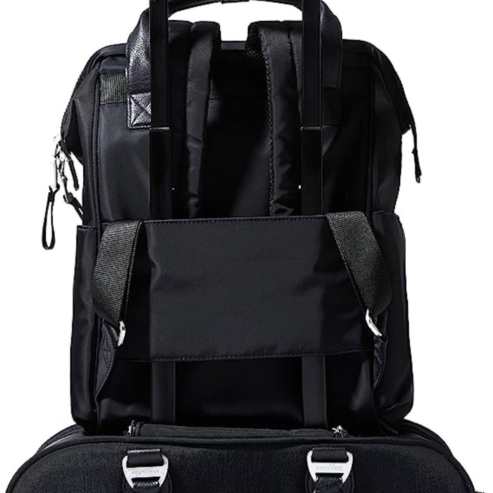 Baggallini Soho Travel Backpack Adjustable RFID Organizer Pockets Laptop Smoke - Picture 8 of 8